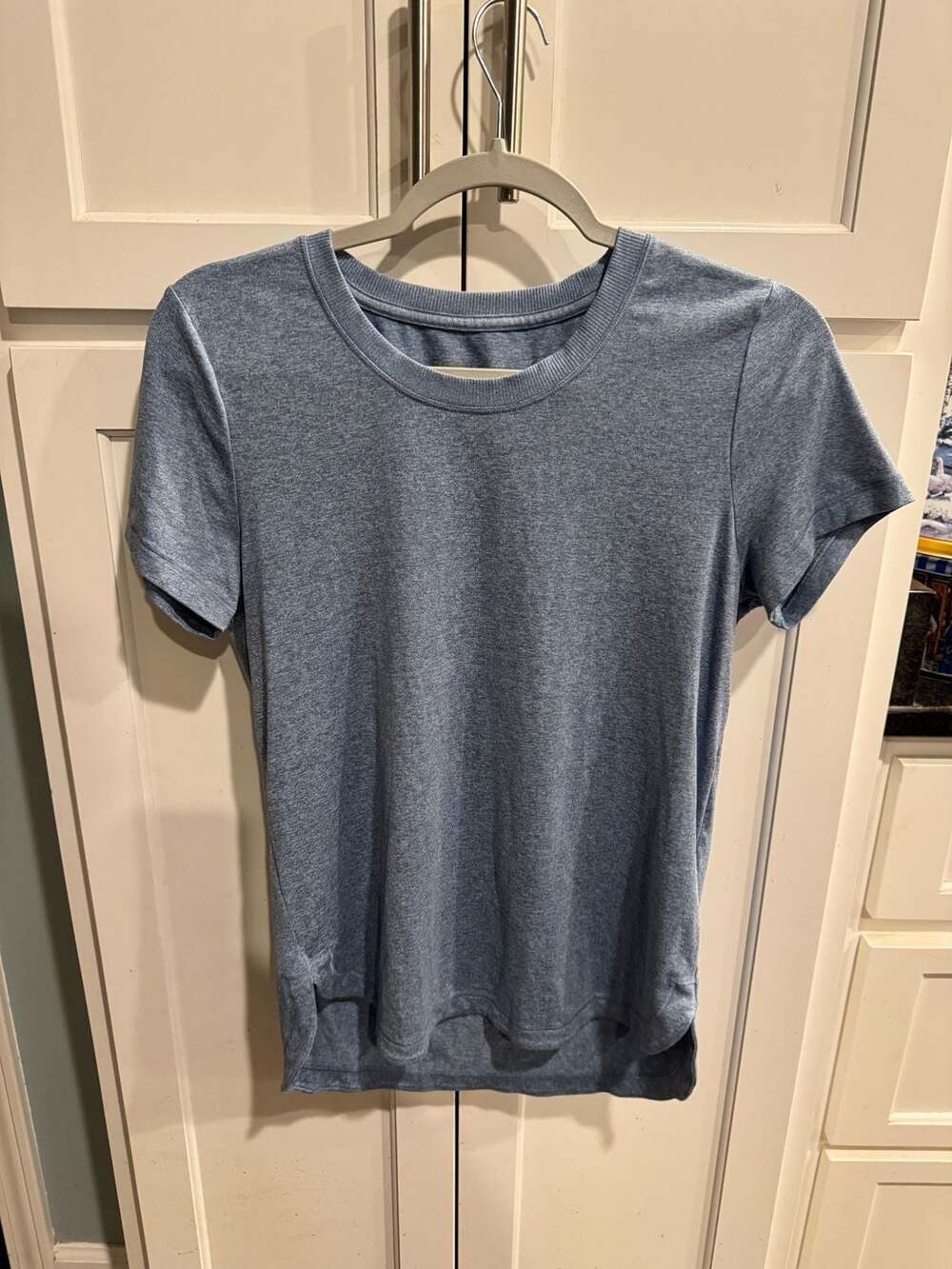 Athleta Up Tempo Short Sleeve T-Shirt in Quarry Blue